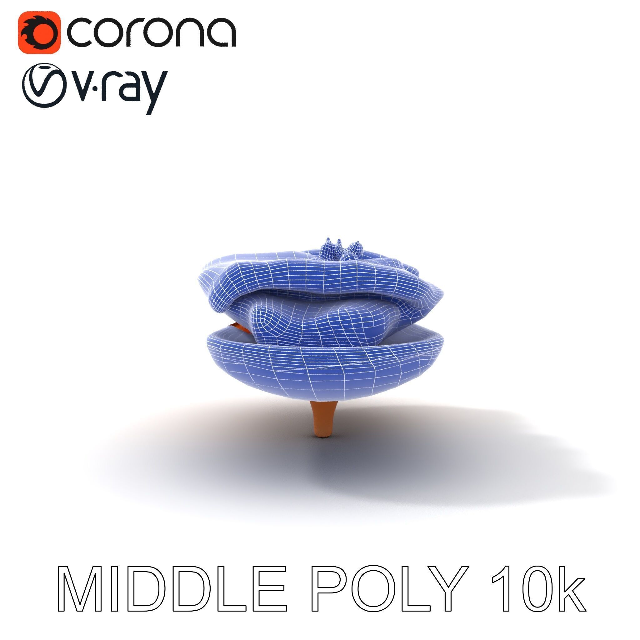 Realistic Smoked Salmon Slices on Wooden Platter D Model Pack Low-poly 3D model_19