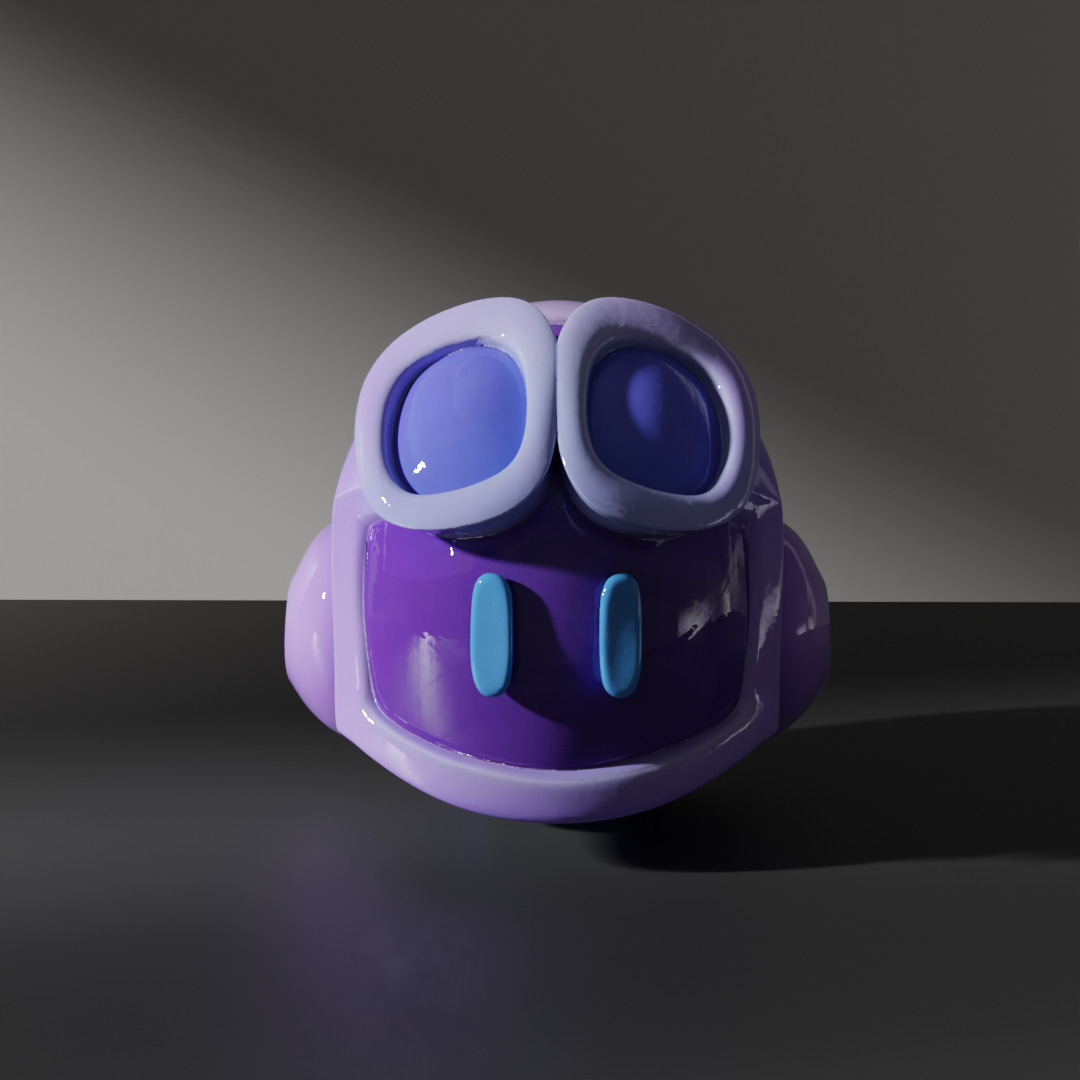 github copilot logo models Low-poly 3D model_4