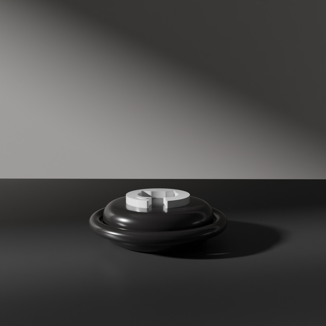 github copilot logo models Low-poly 3D model_6