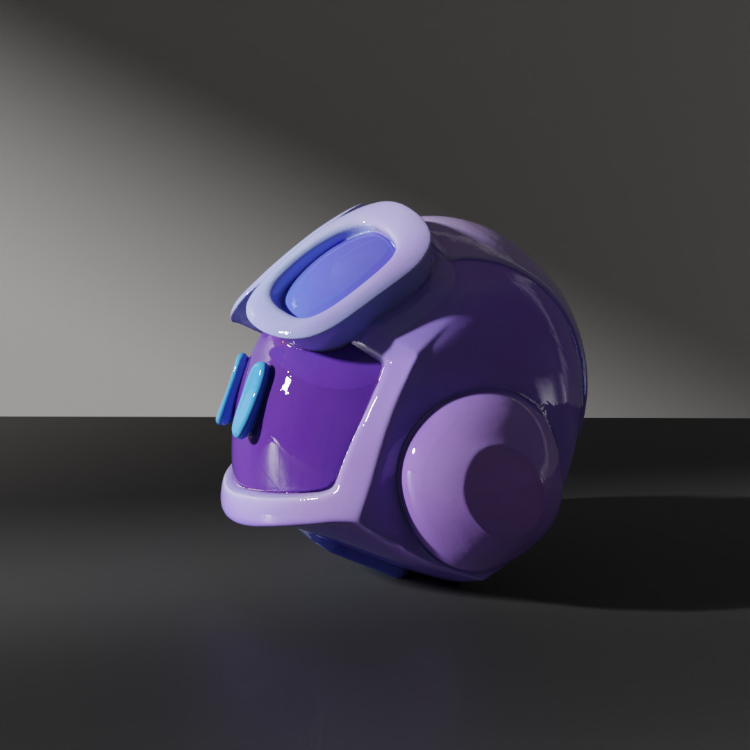 github copilot logo models Low-poly 3D model_5