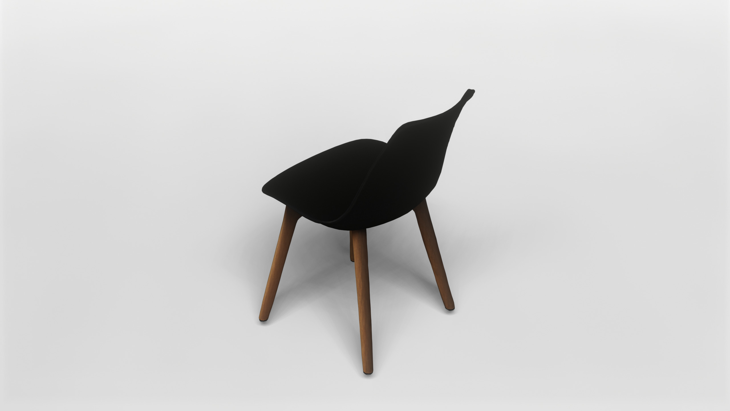 Modern Minimalist Dining Chair 3D model_3