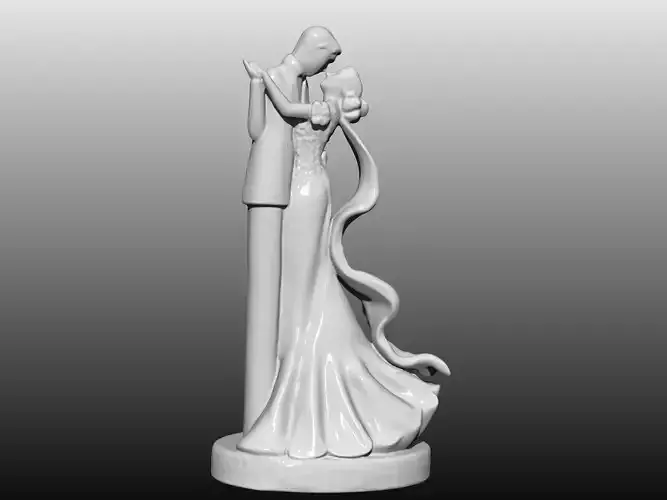 BRIDE AND GROOM SIMPLE DETAILS 2 3D print model