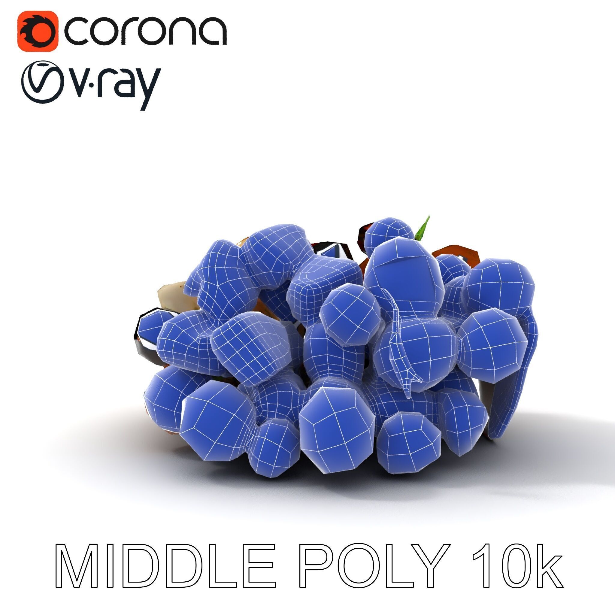 Mediterranean Snack Mix Model Pack with Olives and Cheese Low-poly 3D model_30