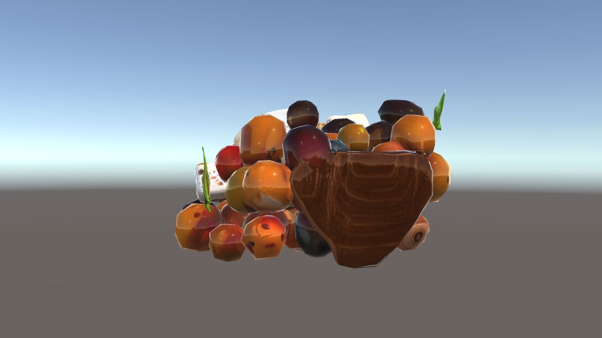 Mediterranean Snack Mix Model Pack with Olives and Cheese Low-poly 3D model_6