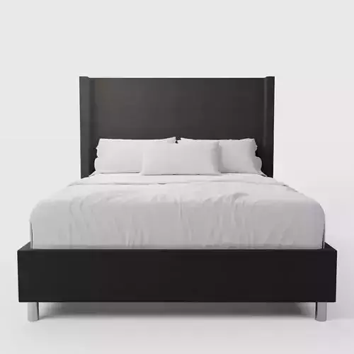 Modern Wingback Bed