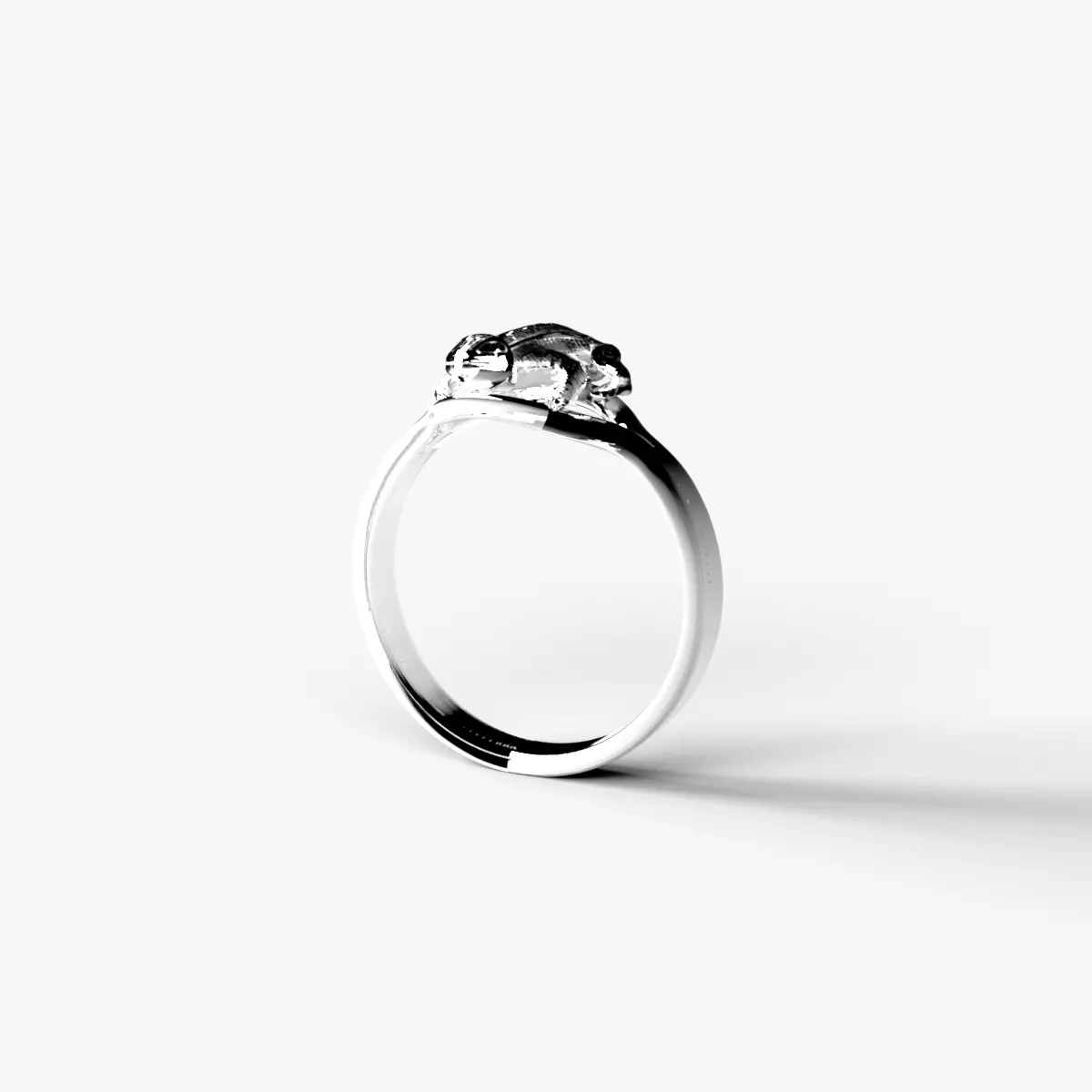 Lizard ring Low-poly 3D model_0