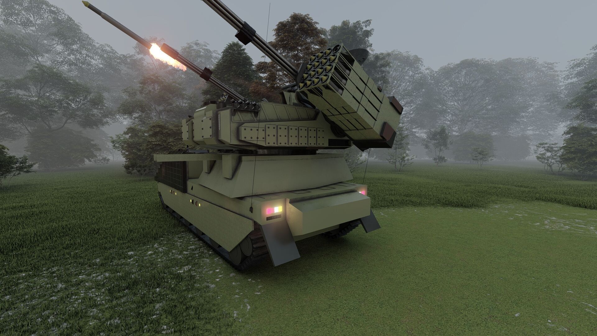 ANTIAIRCRAFT SHORT RANGE MOBILE UNIT 3D model_29