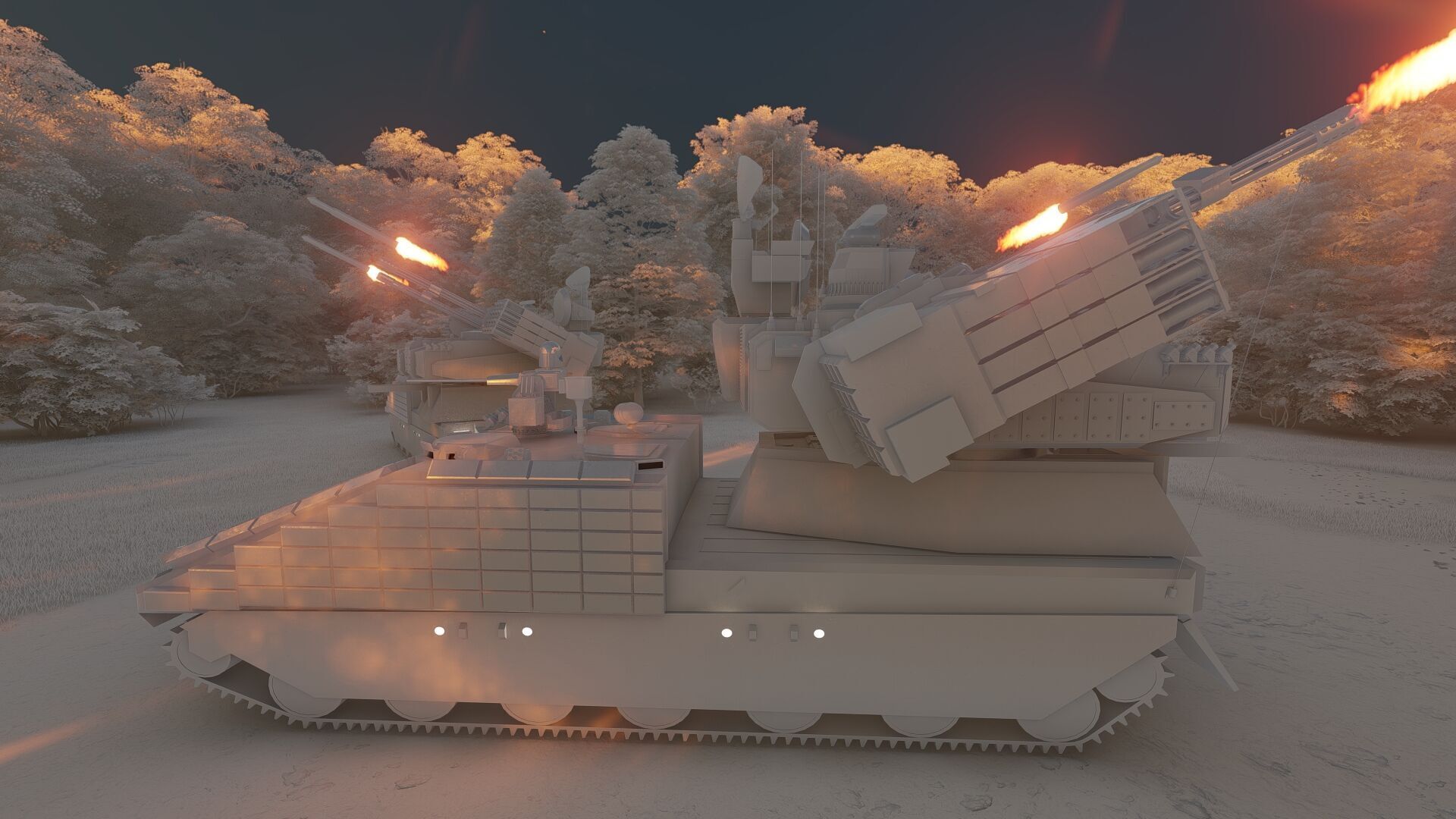 ANTIAIRCRAFT SHORT RANGE MOBILE UNIT 3D model_33