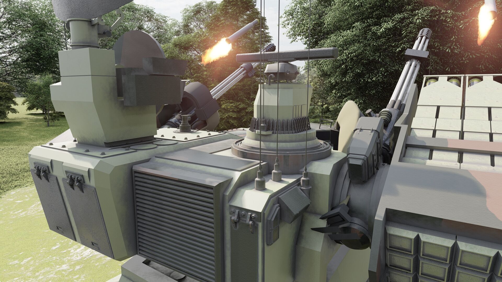 ANTIAIRCRAFT SHORT RANGE MOBILE UNIT 3D model_14