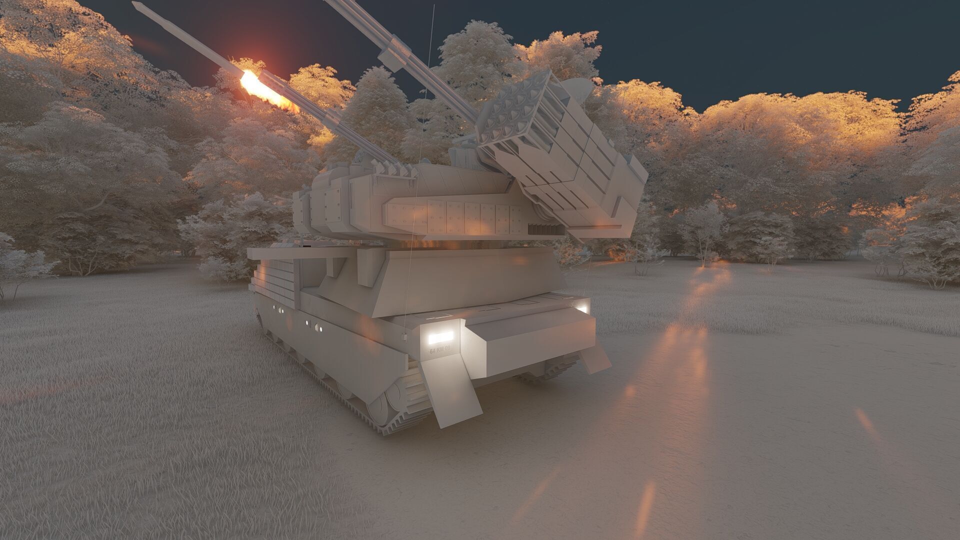 ANTIAIRCRAFT SHORT RANGE MOBILE UNIT 3D model_30