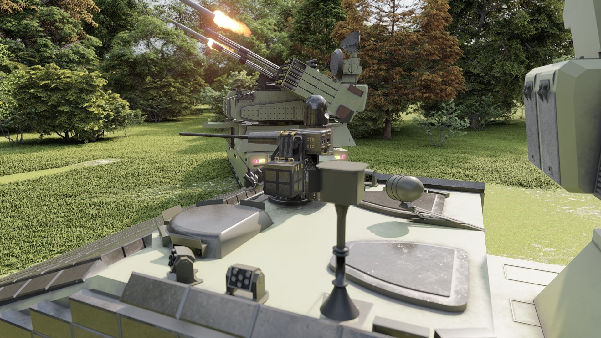 ANTIAIRCRAFT SHORT RANGE MOBILE UNIT 3D model_13