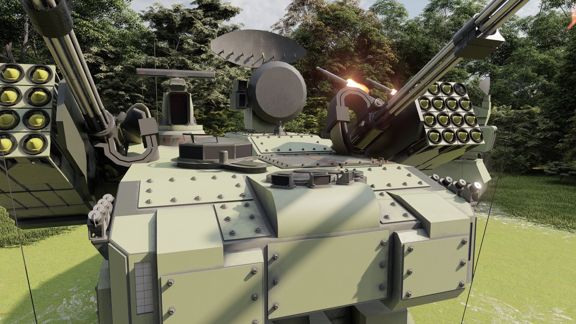 ANTIAIRCRAFT SHORT RANGE MOBILE UNIT 3D model_15