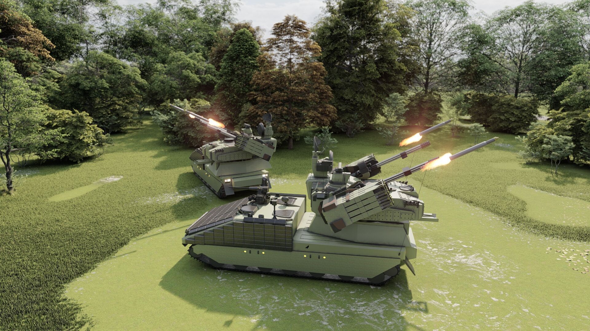 ANTIAIRCRAFT SHORT RANGE MOBILE UNIT 3D model_12