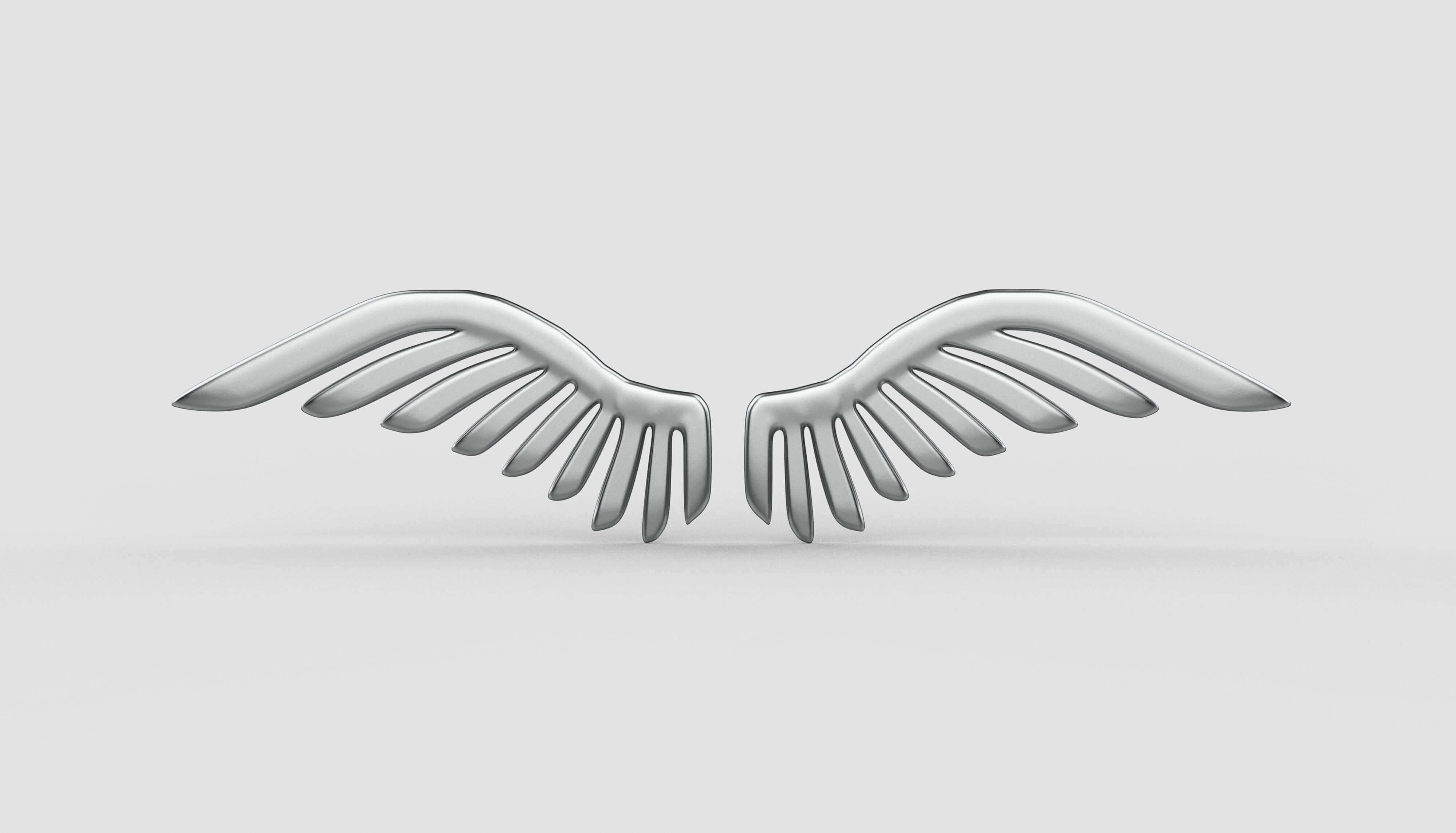 Golden Wings Logo 3D model_5