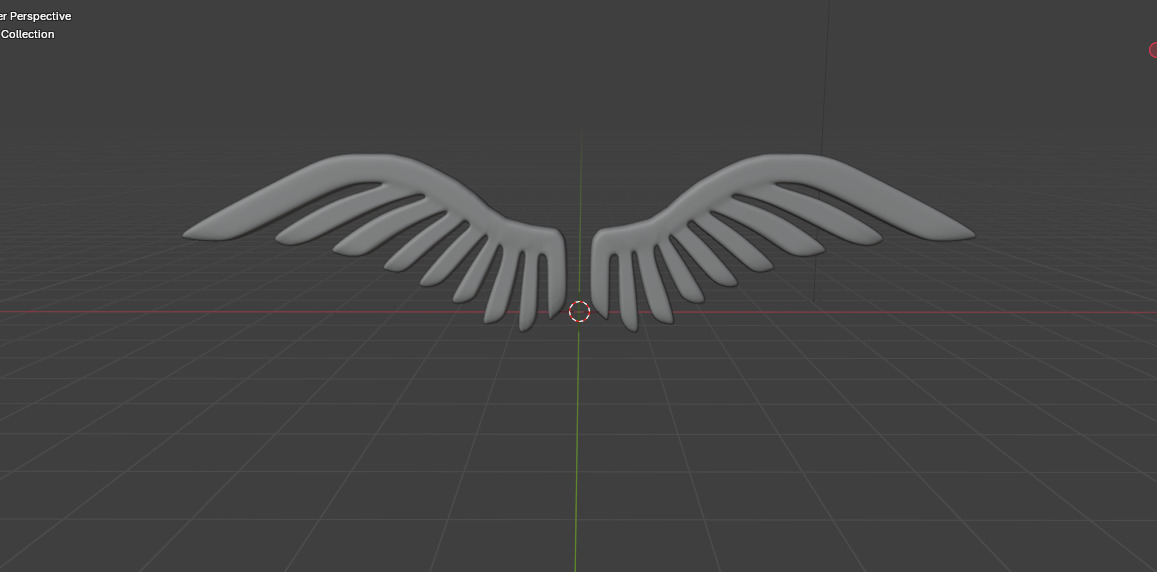 Golden Wings Logo 3D model_13