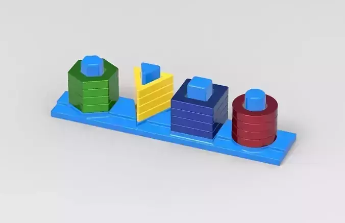 Fun Toy Shape Columns Puzzle