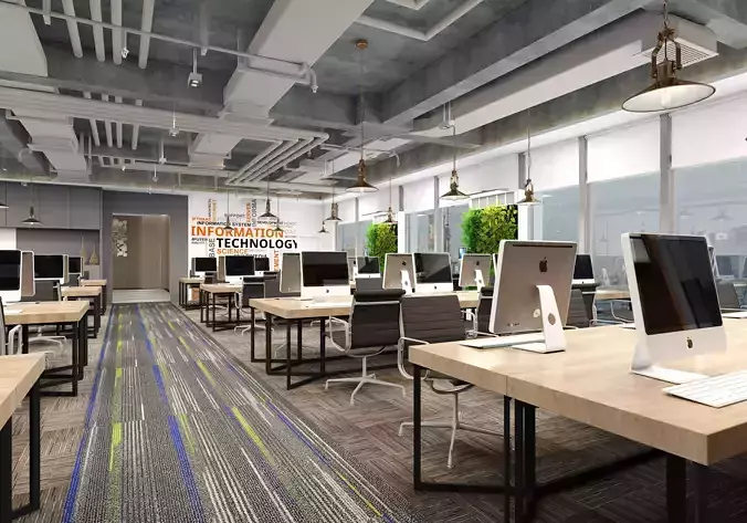 office workstation area and cabin Ds001