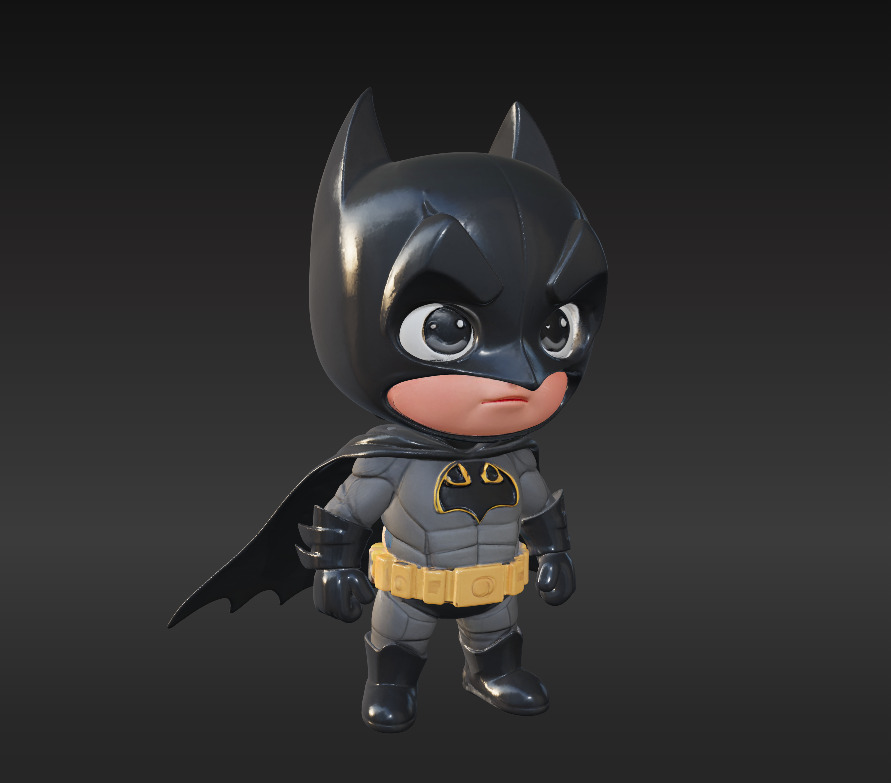 avenger package Ironman Spiderman And Batman Low-poly 3D model_24