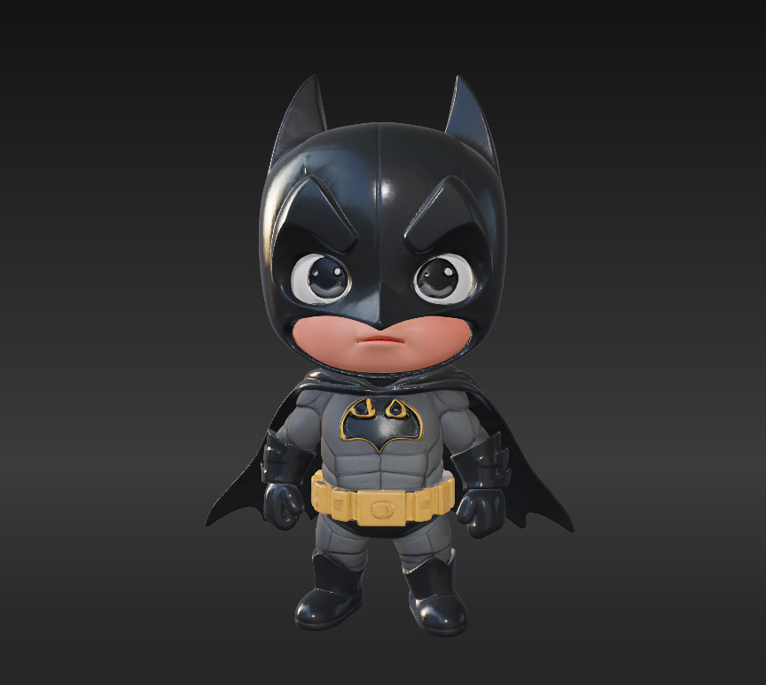 avenger package Ironman Spiderman And Batman Low-poly 3D model_27