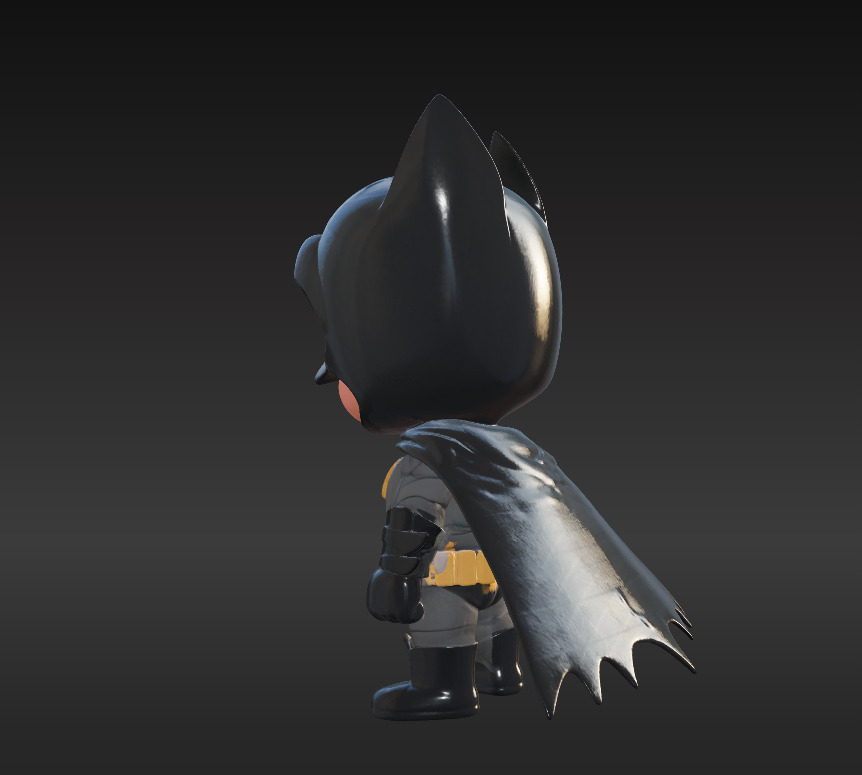 avenger package Ironman Spiderman And Batman Low-poly 3D model_28