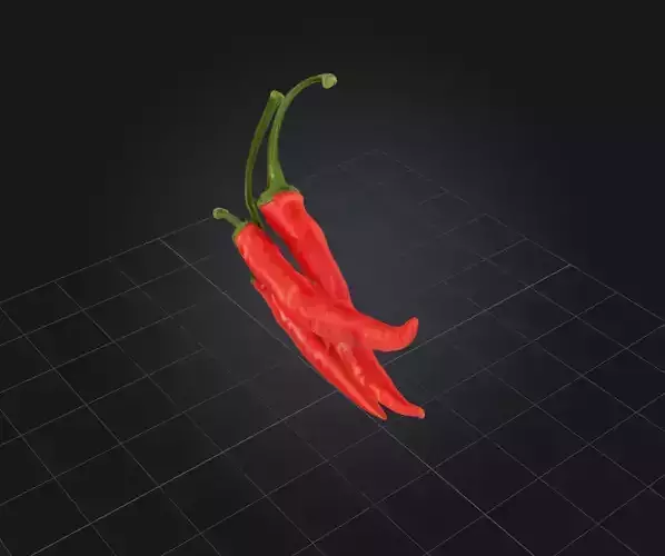 Red Chilli pepper 3D model