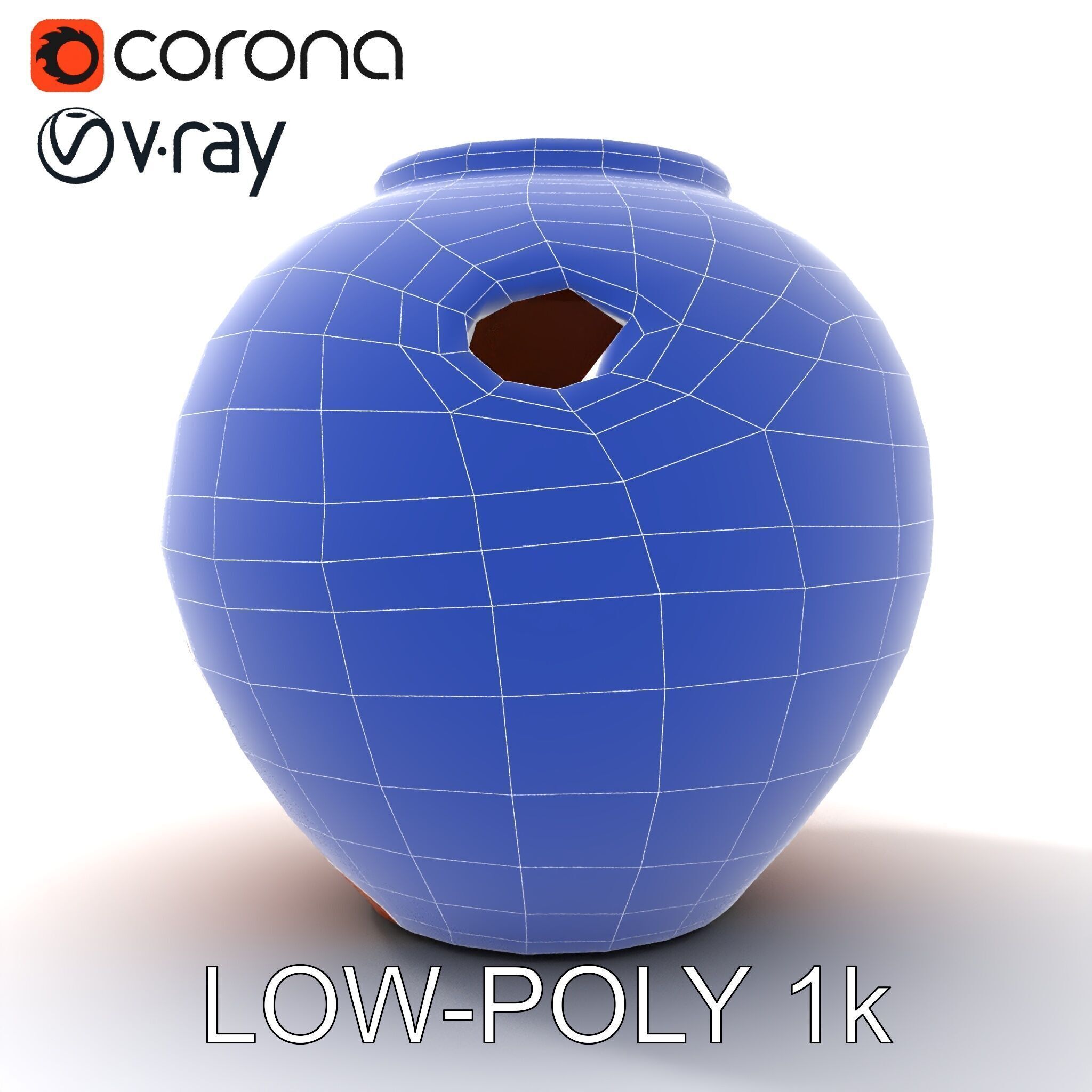 Antique Clay Pottery Model Pack Low-poly 3D model_33