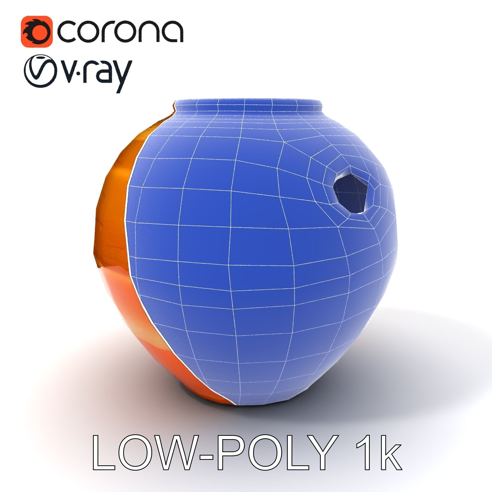 Antique Clay Pottery Model Pack Low-poly 3D model_12