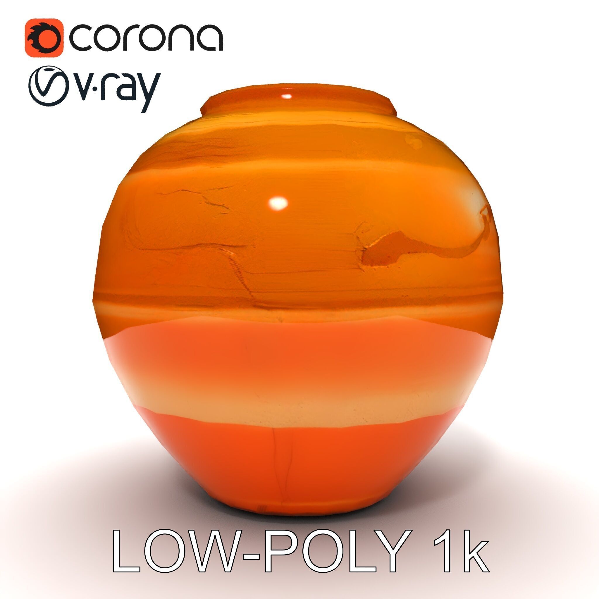 Antique Clay Pottery Model Pack Low-poly 3D model_7