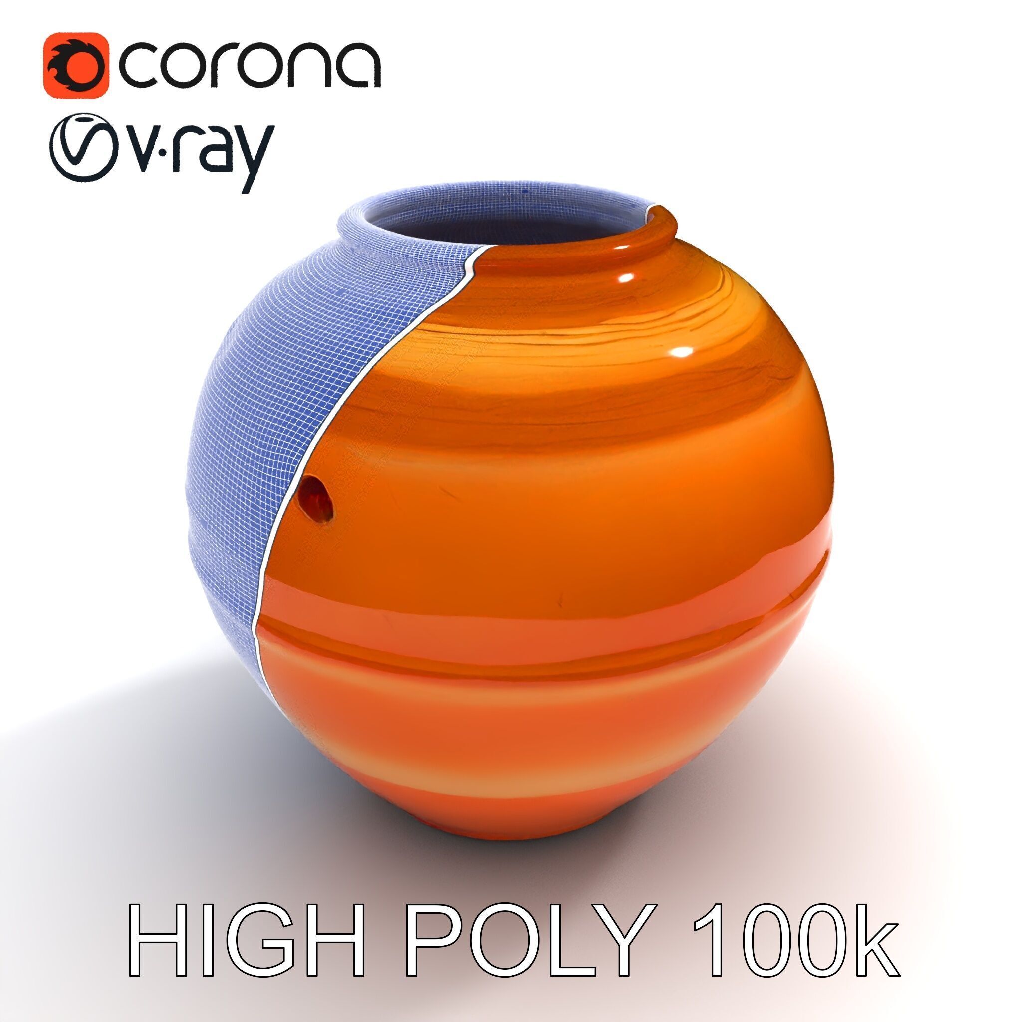 Antique Clay Pottery Model Pack Low-poly 3D model_35