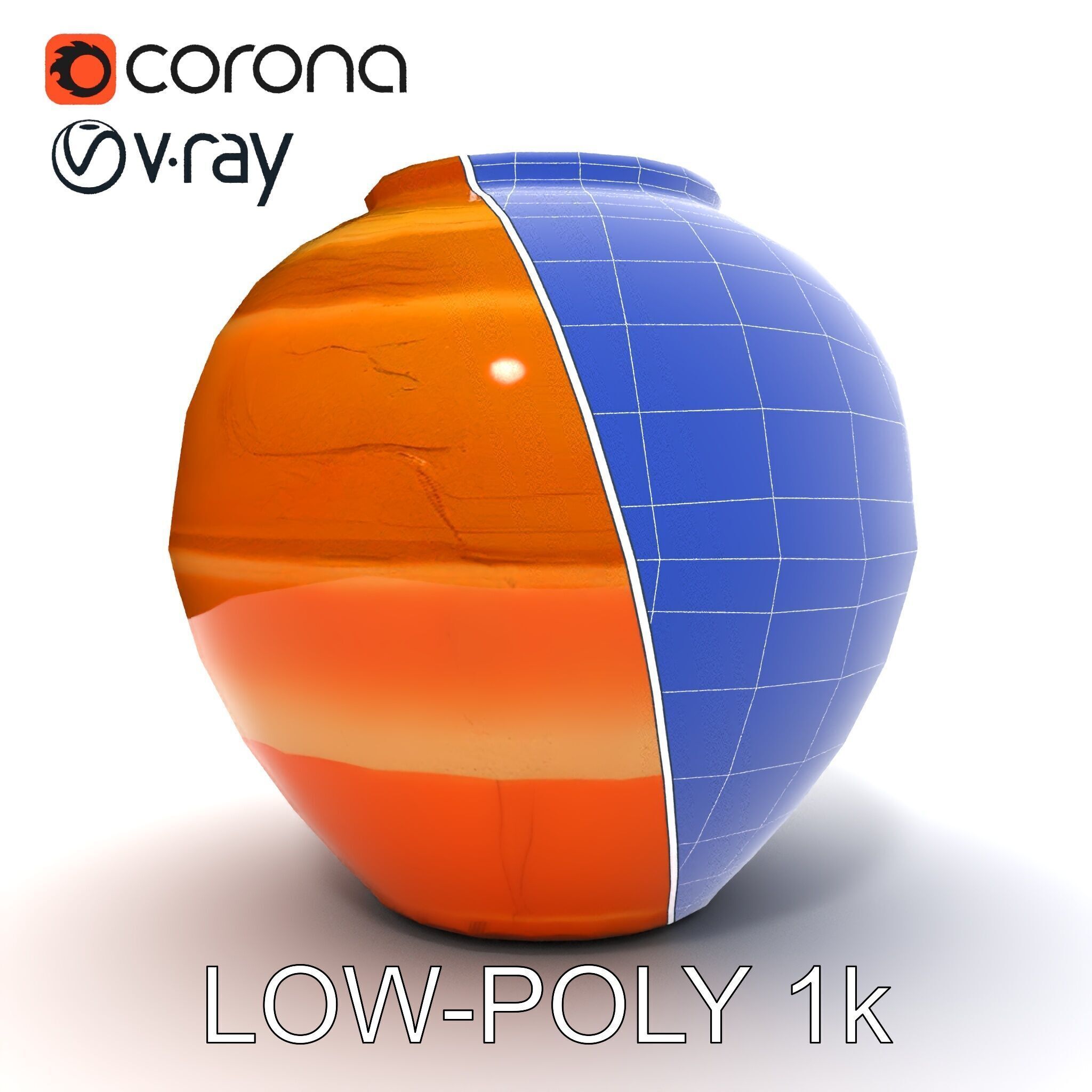 Antique Clay Pottery Model Pack Low-poly 3D model_31