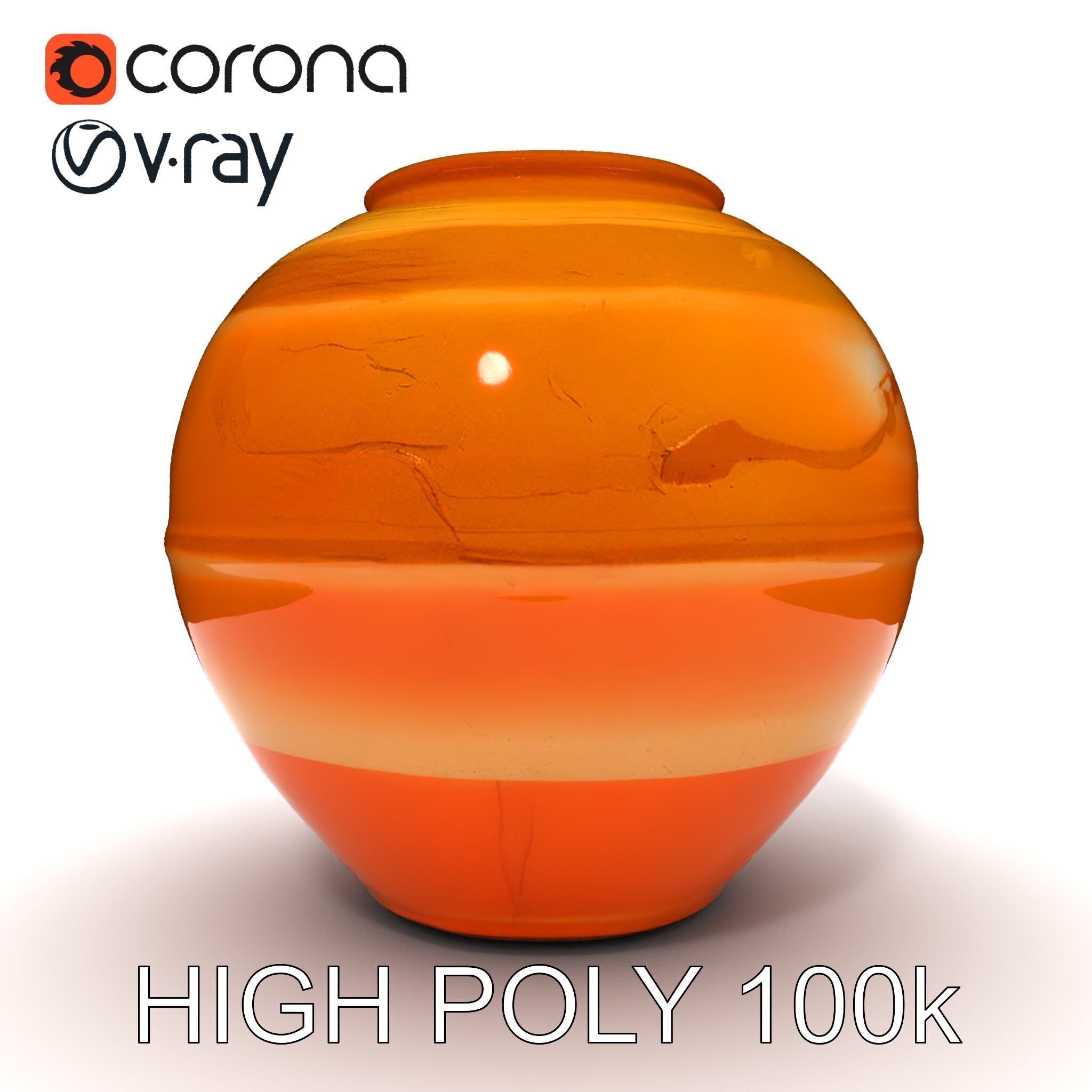 Antique Clay Pottery Model Pack Low-poly 3D model_34