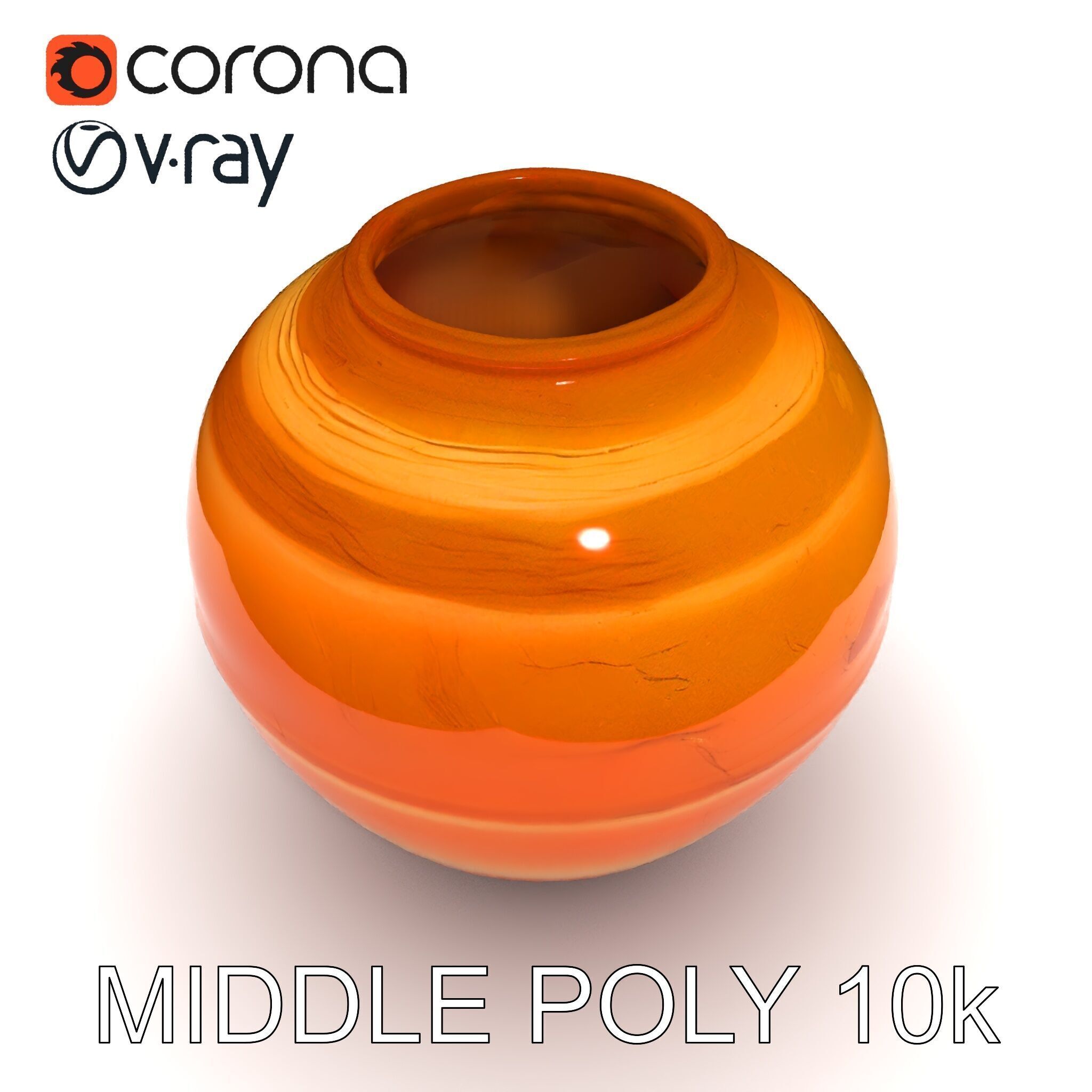 Antique Clay Pottery Model Pack Low-poly 3D model_24