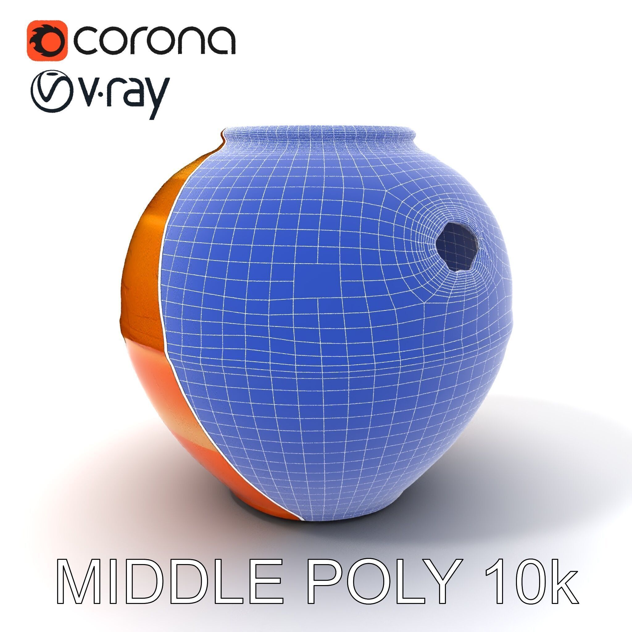 Antique Clay Pottery Model Pack Low-poly 3D model_17