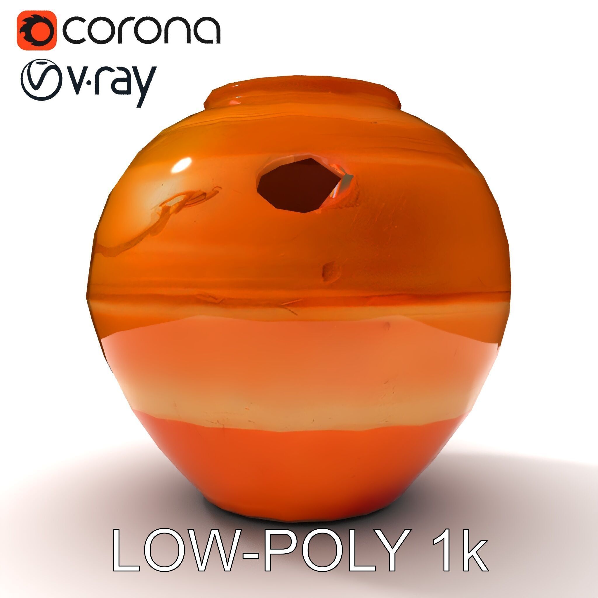 Antique Clay Pottery Model Pack Low-poly 3D model_22