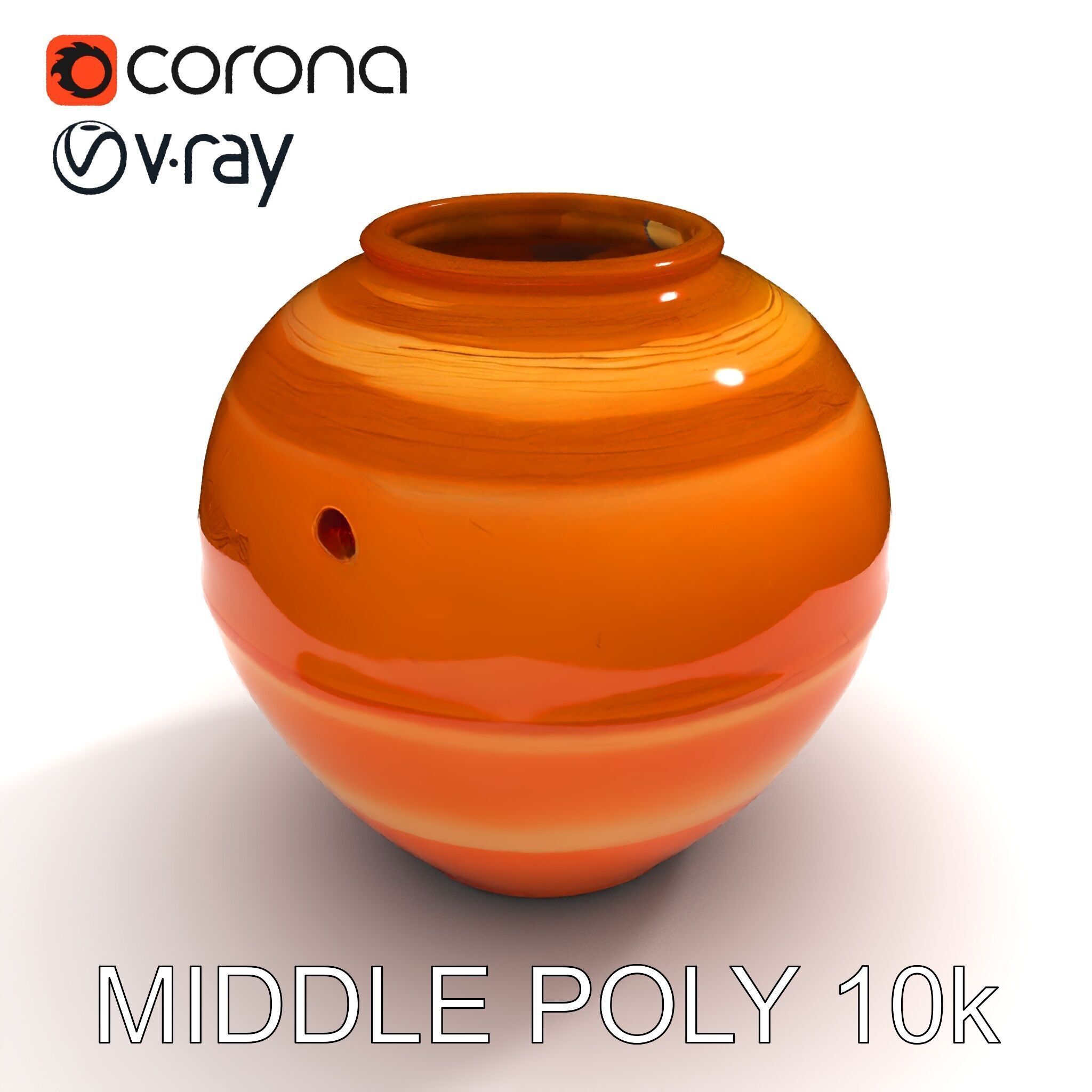 Antique Clay Pottery Model Pack Low-poly 3D model_11