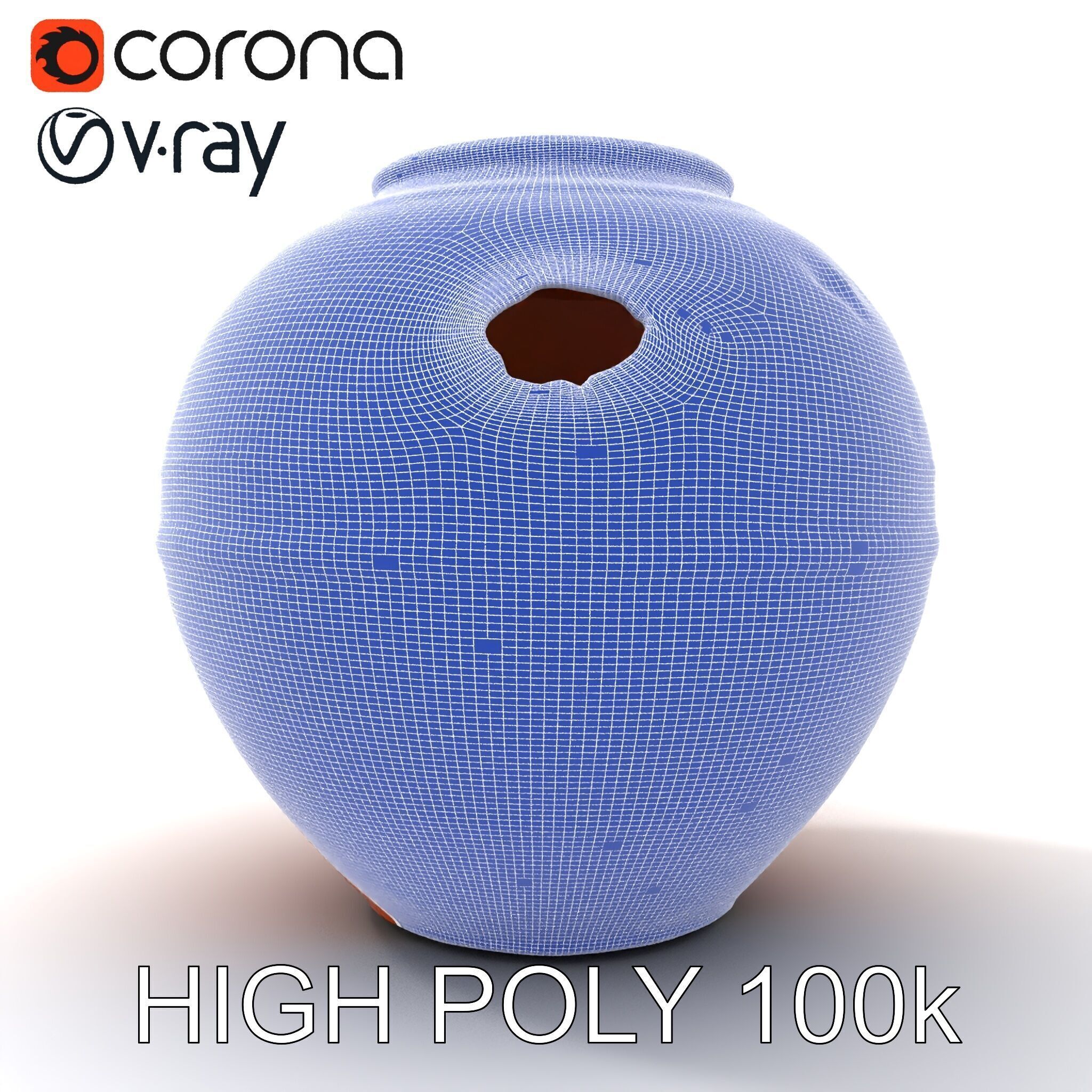 Antique Clay Pottery Model Pack Low-poly 3D model_10