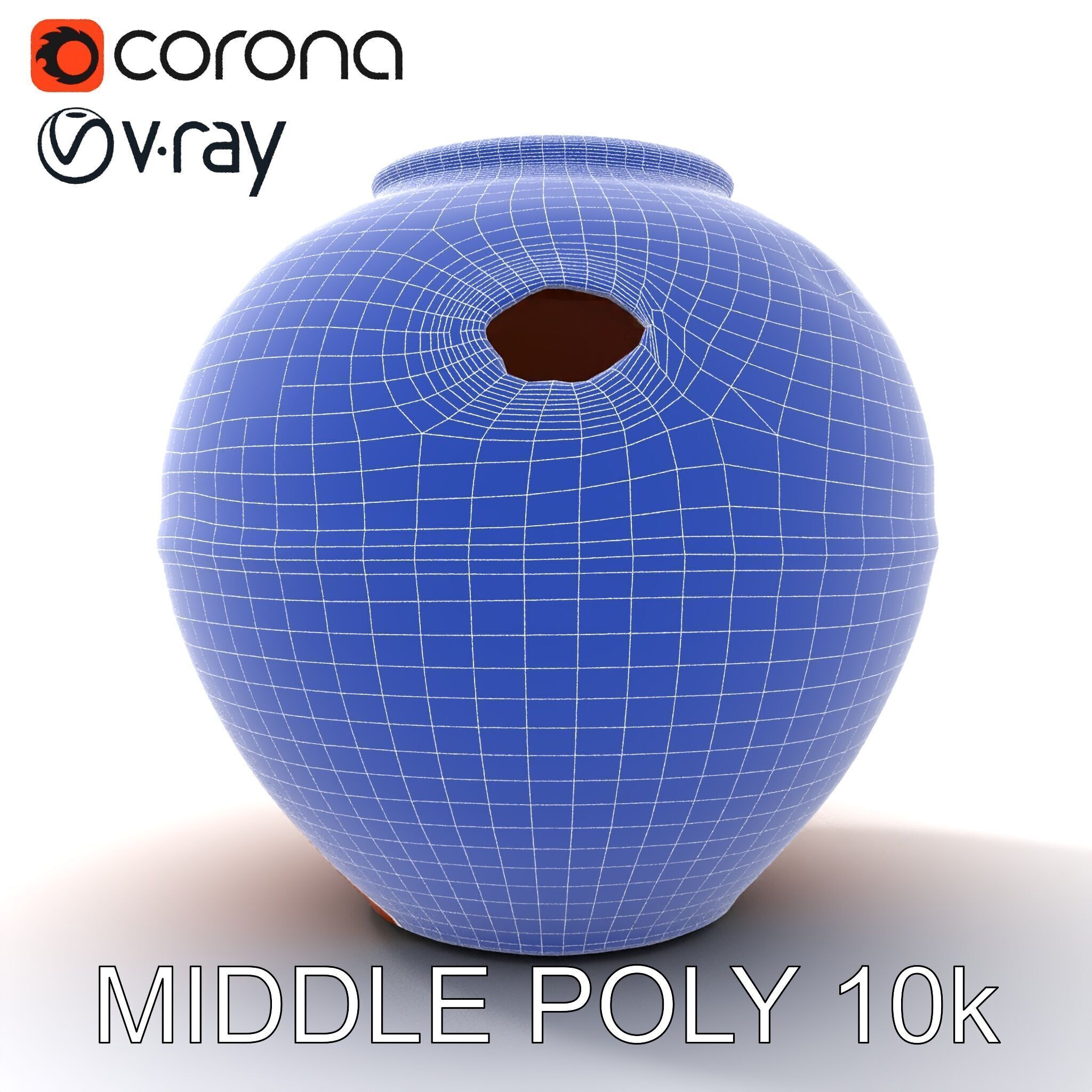 Antique Clay Pottery Model Pack Low-poly 3D model_6