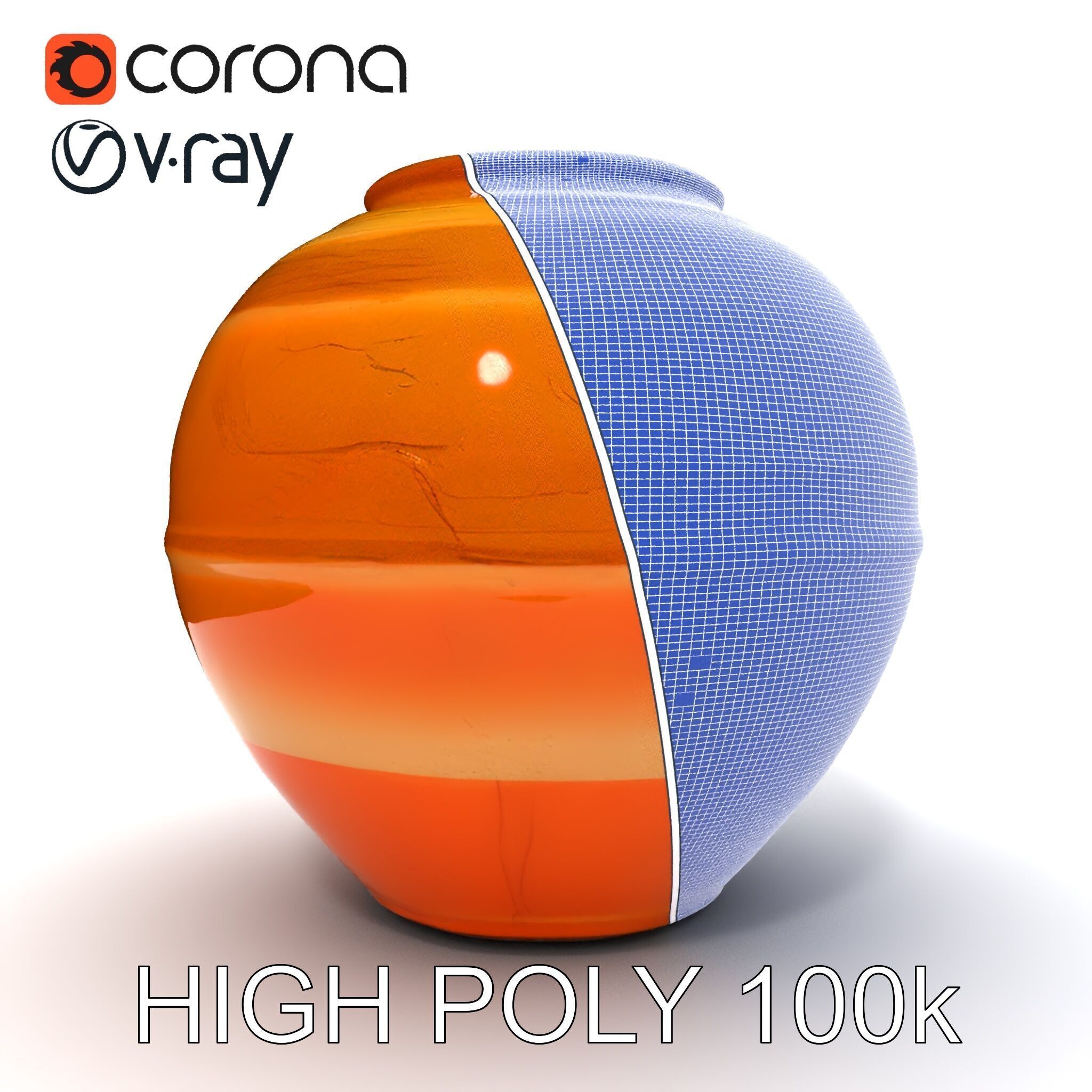 Antique Clay Pottery Model Pack Low-poly 3D model_26