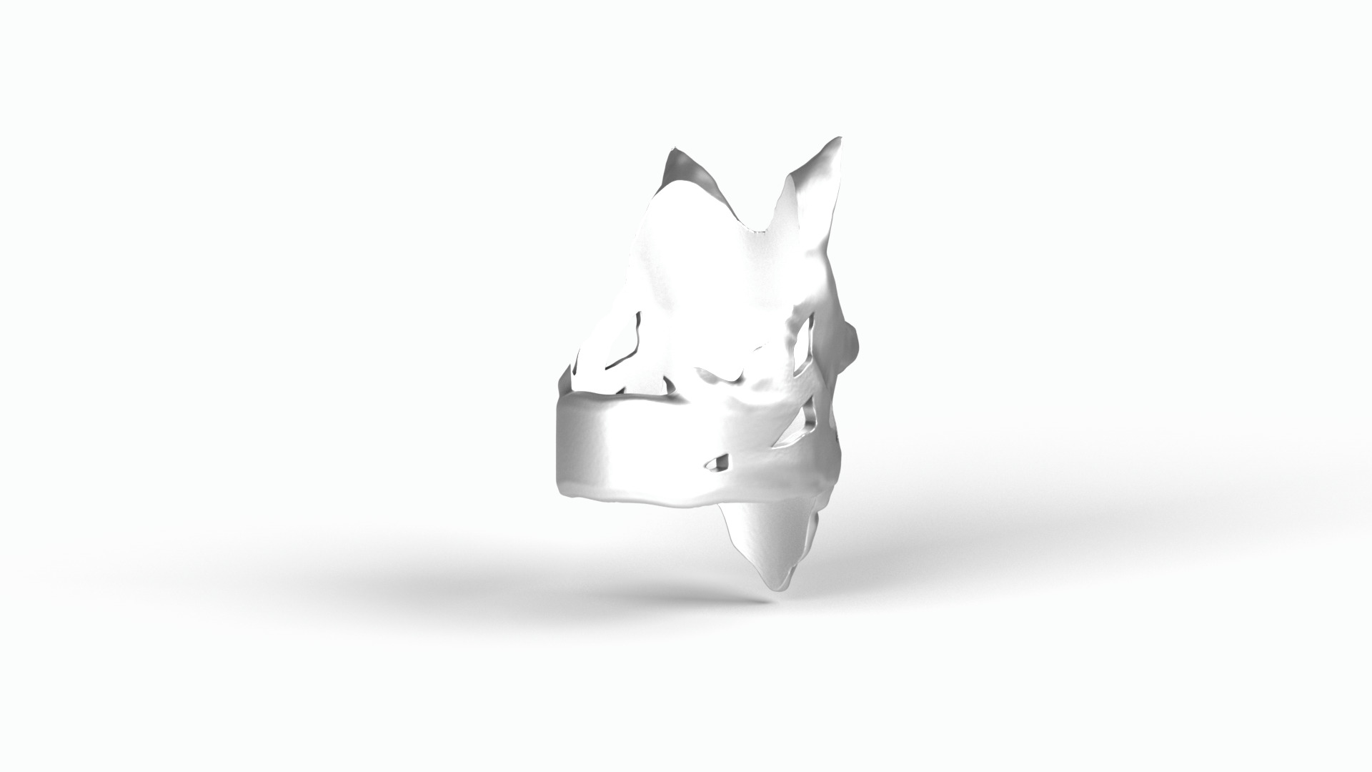 Wolf ring 3D model_5