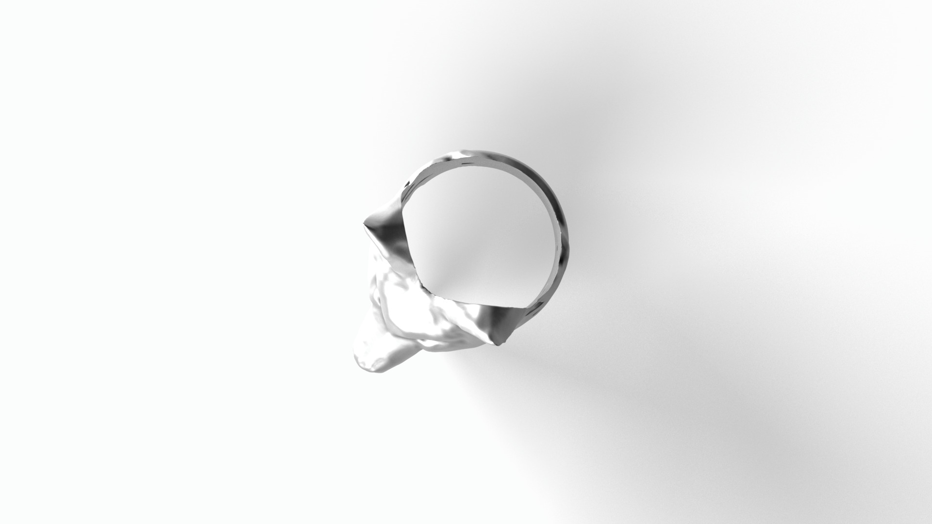 Wolf ring 3D model_3