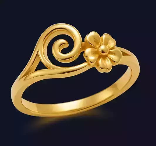 Gold Ring of Elegance and Splendor