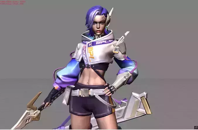 Benedetta Quantum Edge Low-poly 3D model