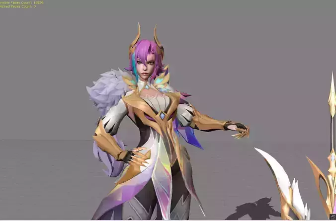 Benedetta Phantom Mirage Low-poly 3D model