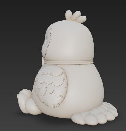 3D Printable Cute Parrot Figurine 3D print model_6