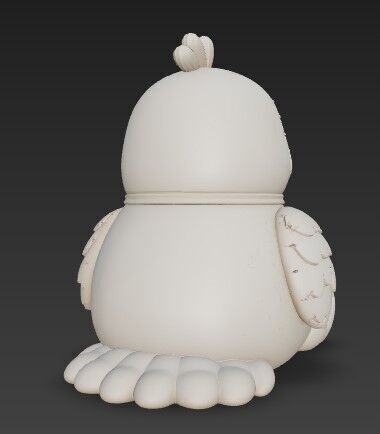 3D Printable Cute Parrot Figurine 3D print model_10