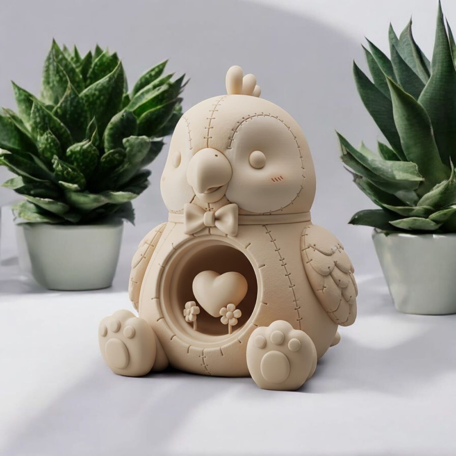 3D Printable Cute Parrot Figurine 3D print model_1