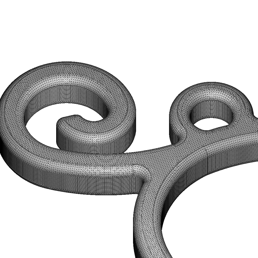 Stylish Pendant Letter T 3D print model_6