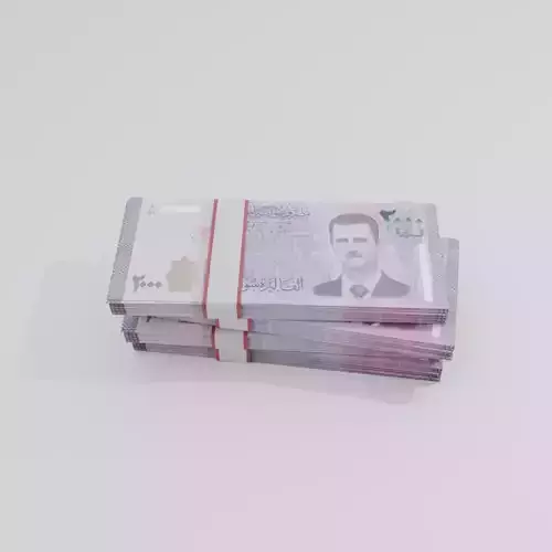 2000 Syria Syrian Pound Currency Low-poly 3D model