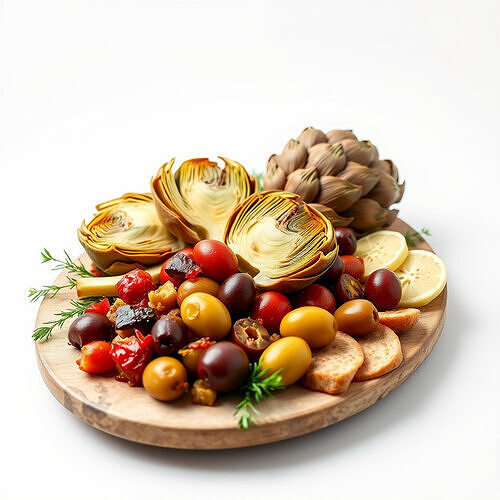 Gourmet Appetizer Platter D Model Pack Low-poly 3D model