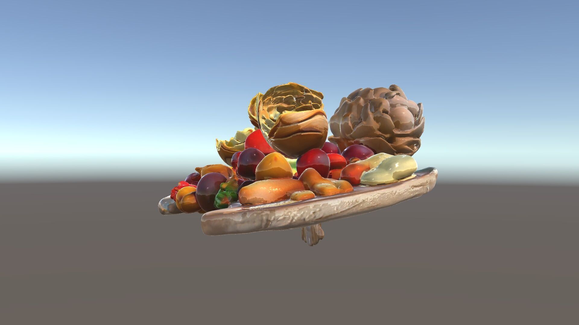 Gourmet Appetizer Platter D Model Pack Low-poly 3D model_13